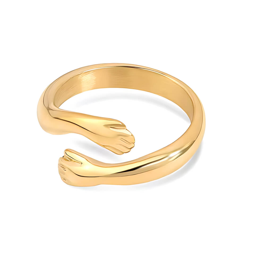 Anel Abraço (Banhado a Ouro 18K)