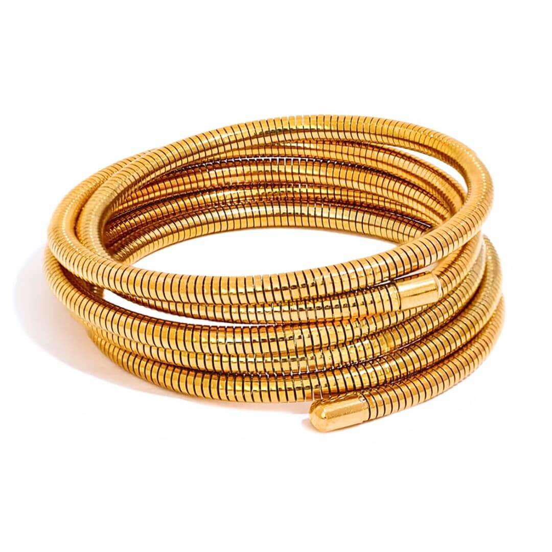 Pulseira Chianti Espiral (Banhado a Ouro 18K)