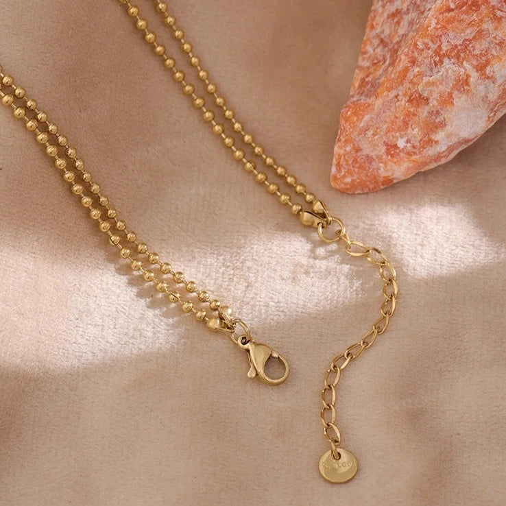 Mix Colar Camadas Giulia Zircônia (Banhado a Ouro 18K)