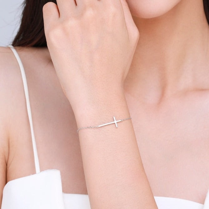 Pulseira Crucifixo (Prata 925)