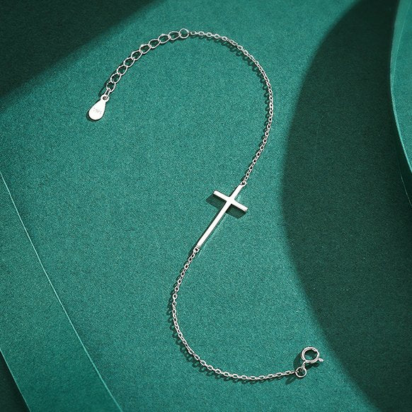Pulseira Crucifixo (Prata 925)