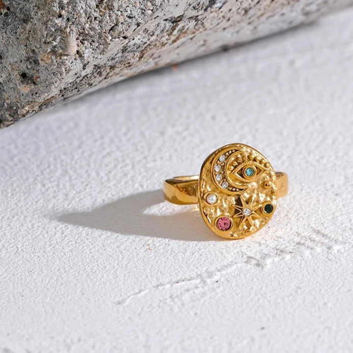 Anel Marselha Zircônia (Banhado a Ouro 18K)