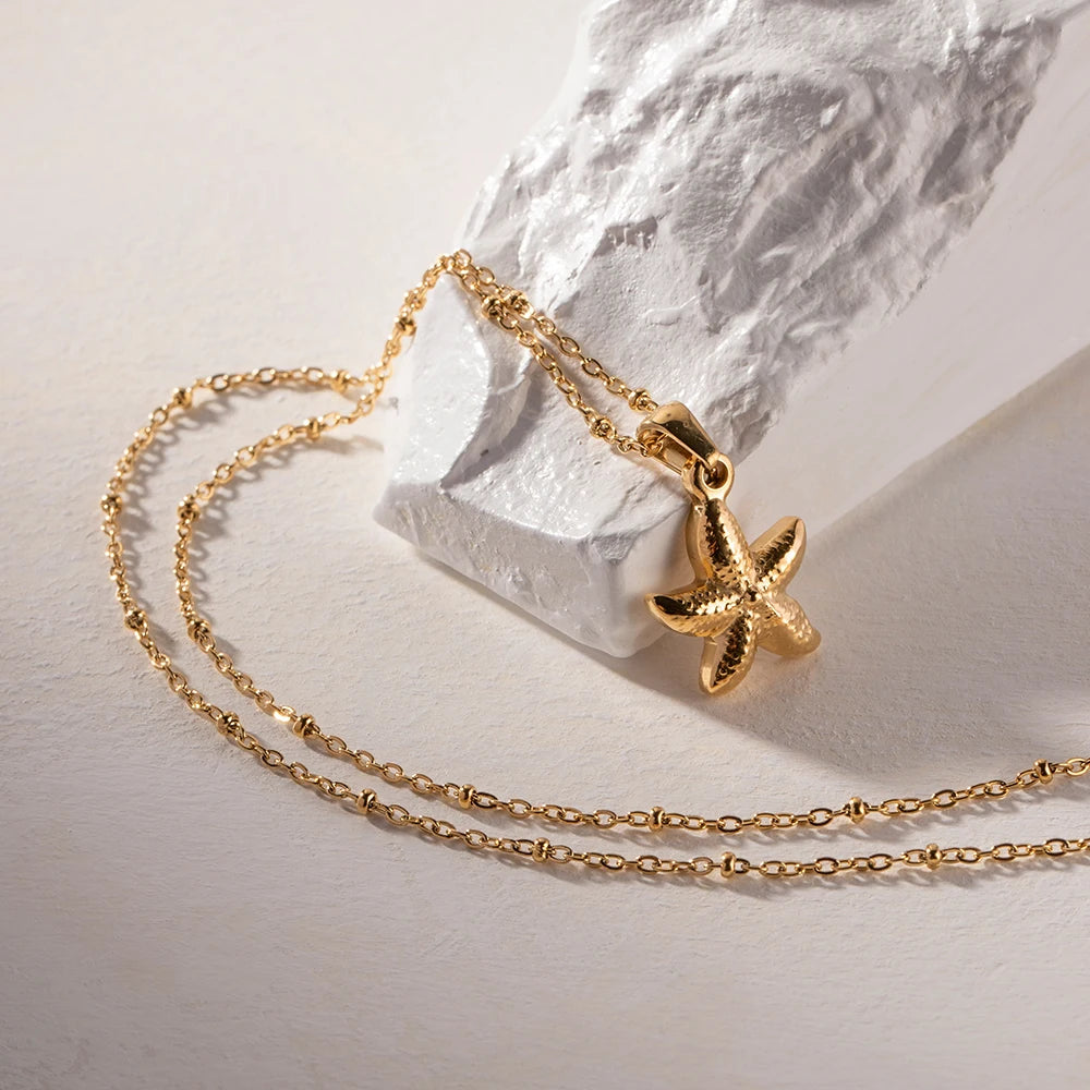 Colar Estrela do Mar (Banhado a Ouro 18K)