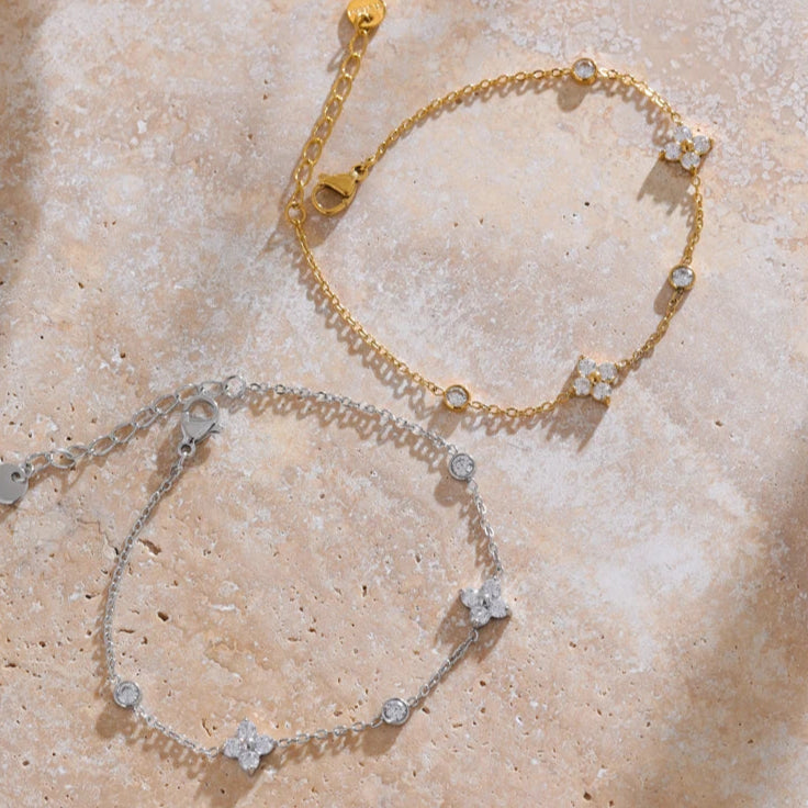 Pulseira Constelação com Zircônias (Banhado a Ouro)