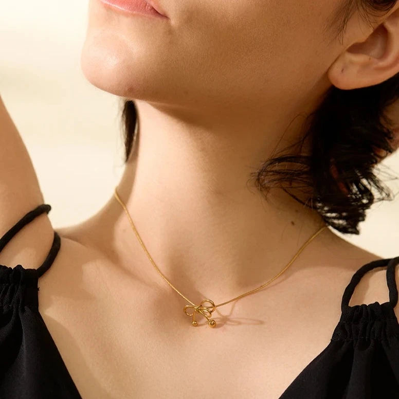 Colar Laço (Banhado a Ouro 18K)
