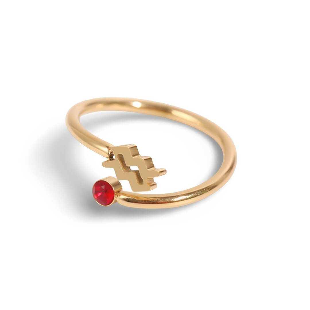 Anel Zodíaco (Banhado à Ouro 18K)