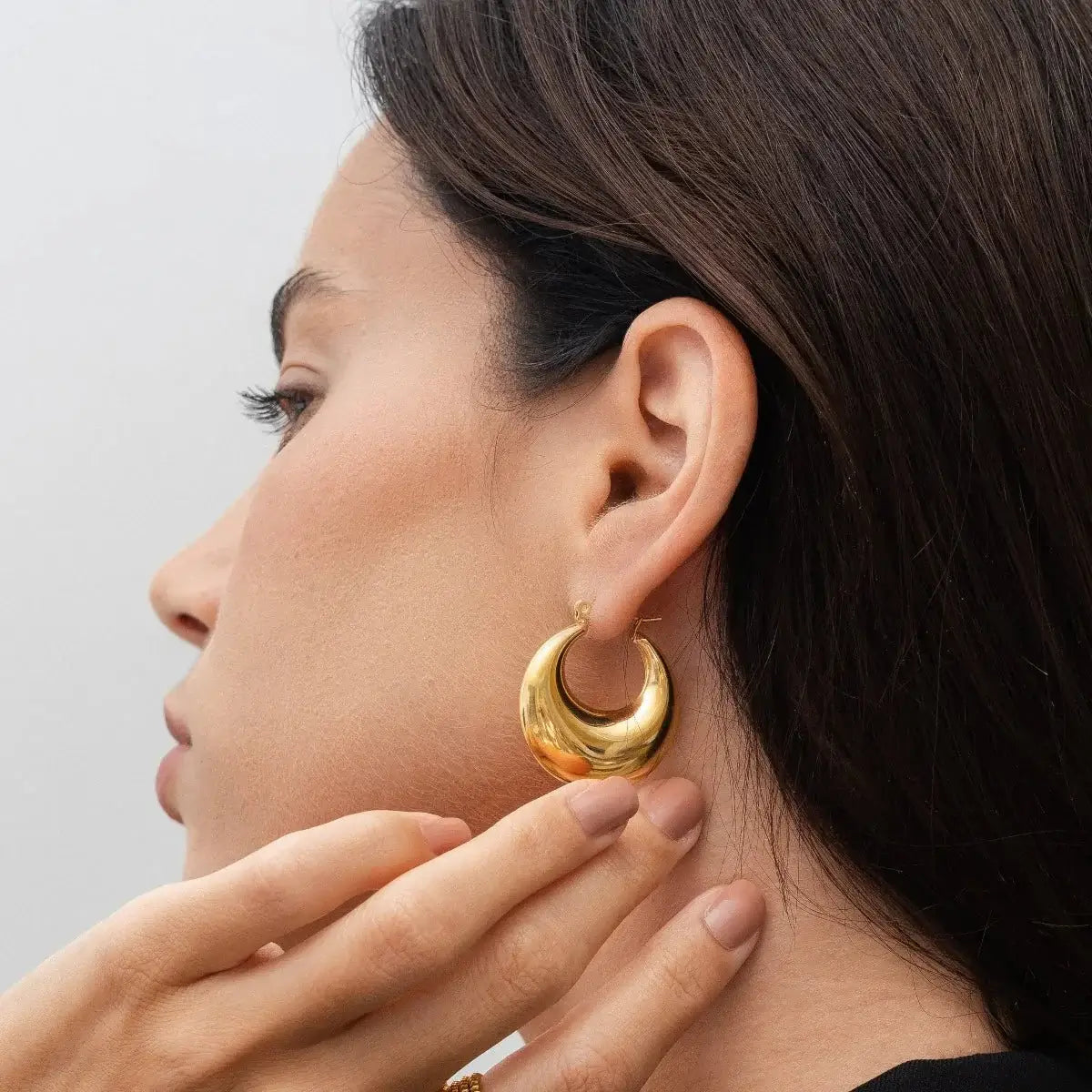 Brinco Argola Bold Nolita (Banhado à Ouro 18K)