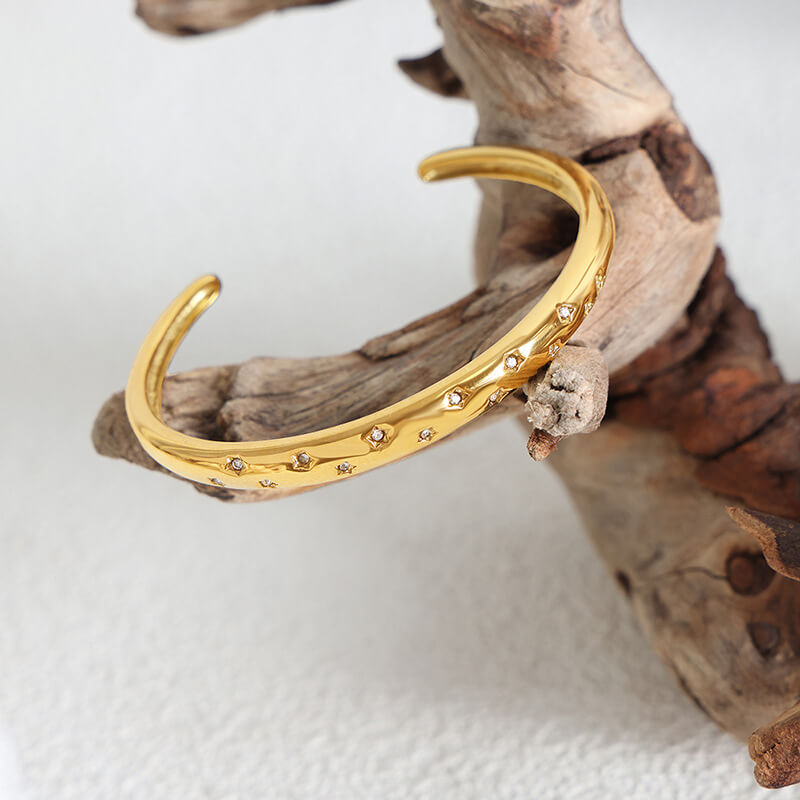 Bracelete Stella Zircônia (Banhado a Ouro 18K)