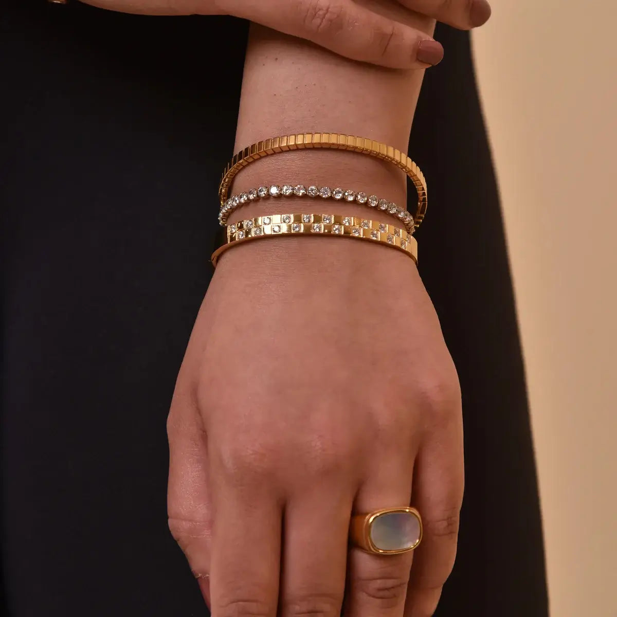 Pulseira Riviera com Zircônia Brilhante (Banhado a Ouro)
