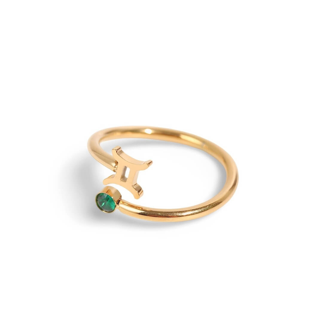Anel Zodíaco (Banhado à Ouro 18K)