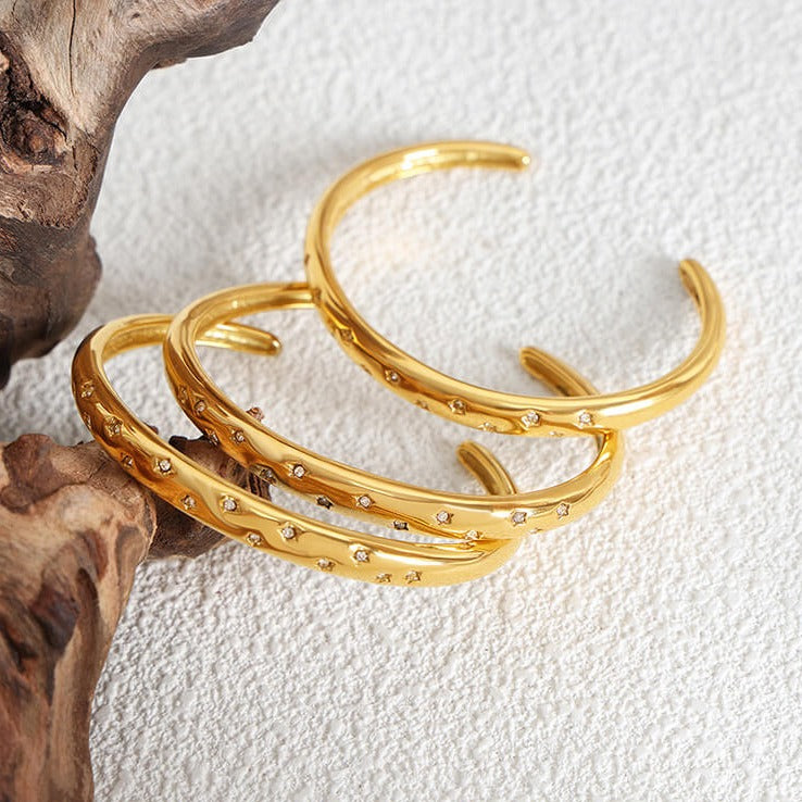 Bracelete Stella Zircônia (Banhado a Ouro 18K)