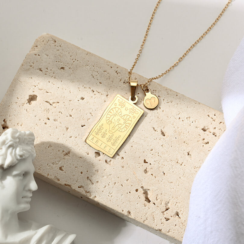 Coleção Zodíaco - Colares com Pingentes dos Signos (Banhado a Ouro 18K)