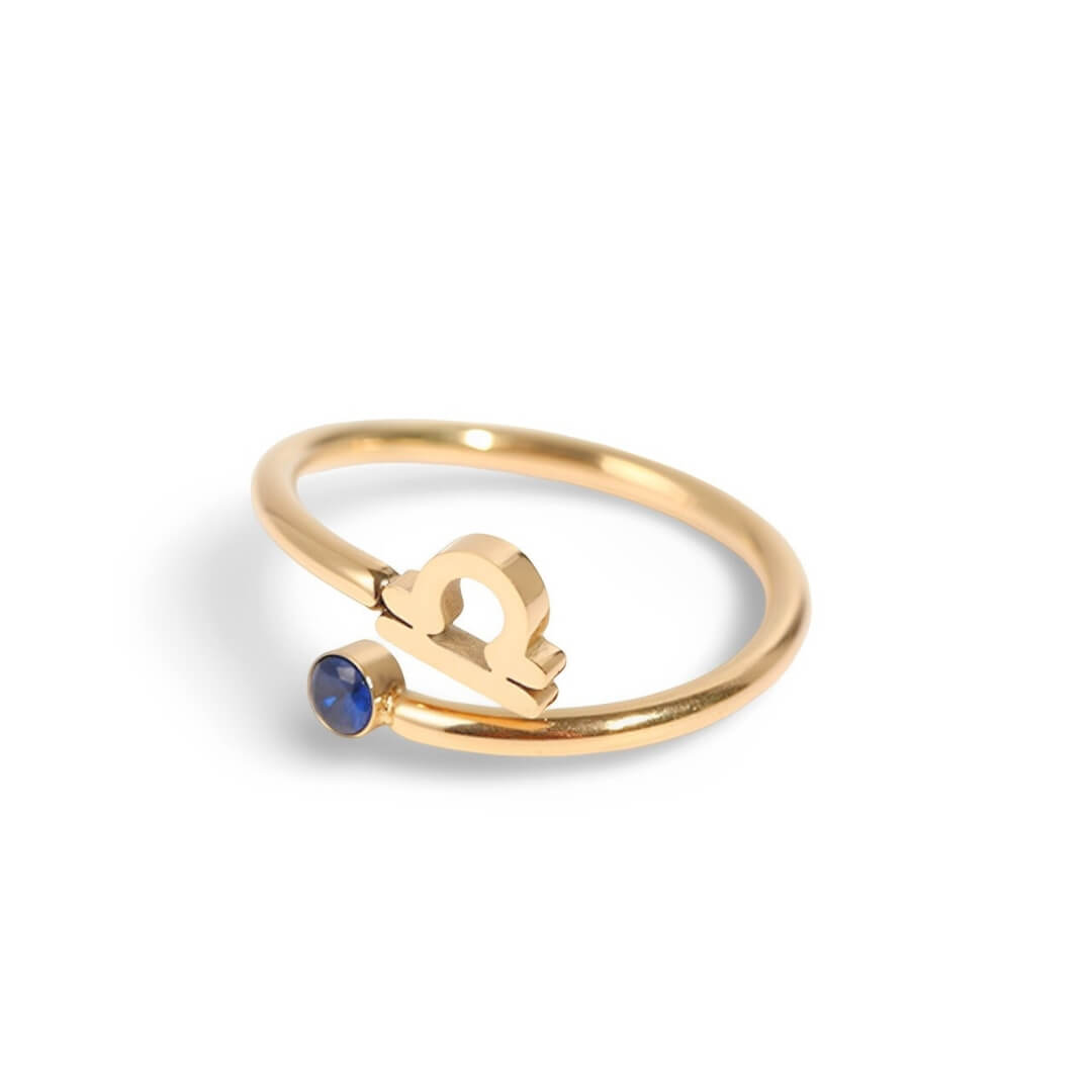 Anel Zodíaco (Banhado à Ouro 18K)