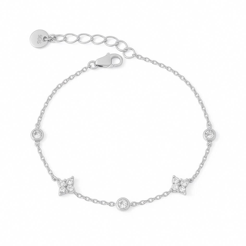 Pulseira Constelação com Zircônias (Banhado a Ouro)
