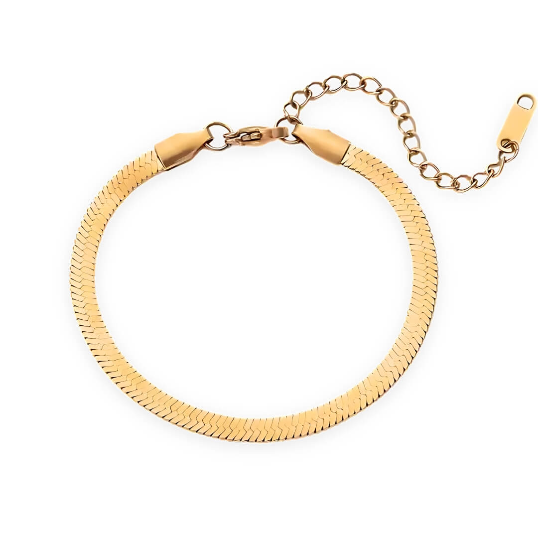 Pulseira Snake Malha (Banhada a Ouro)