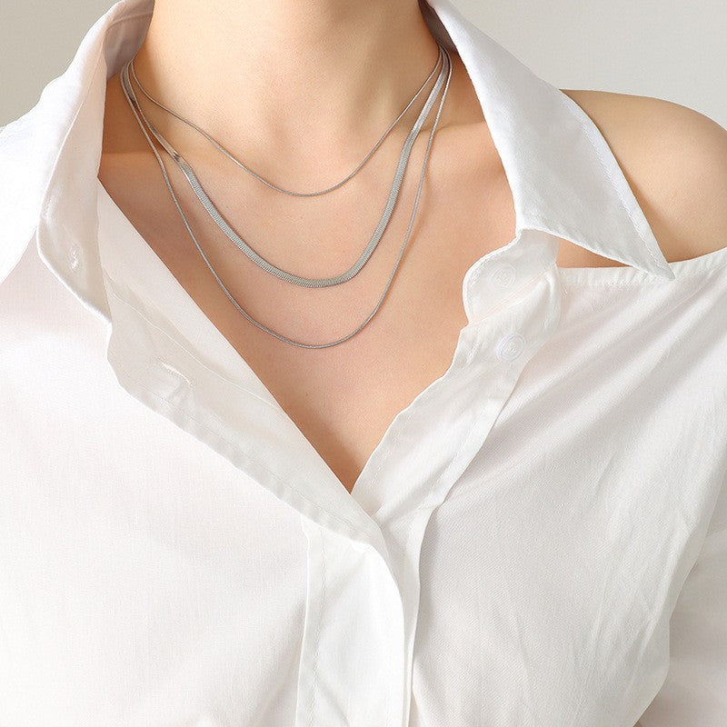 Mix Colar Malha e Rabo de Rato (Banhado a Ouro 18K)