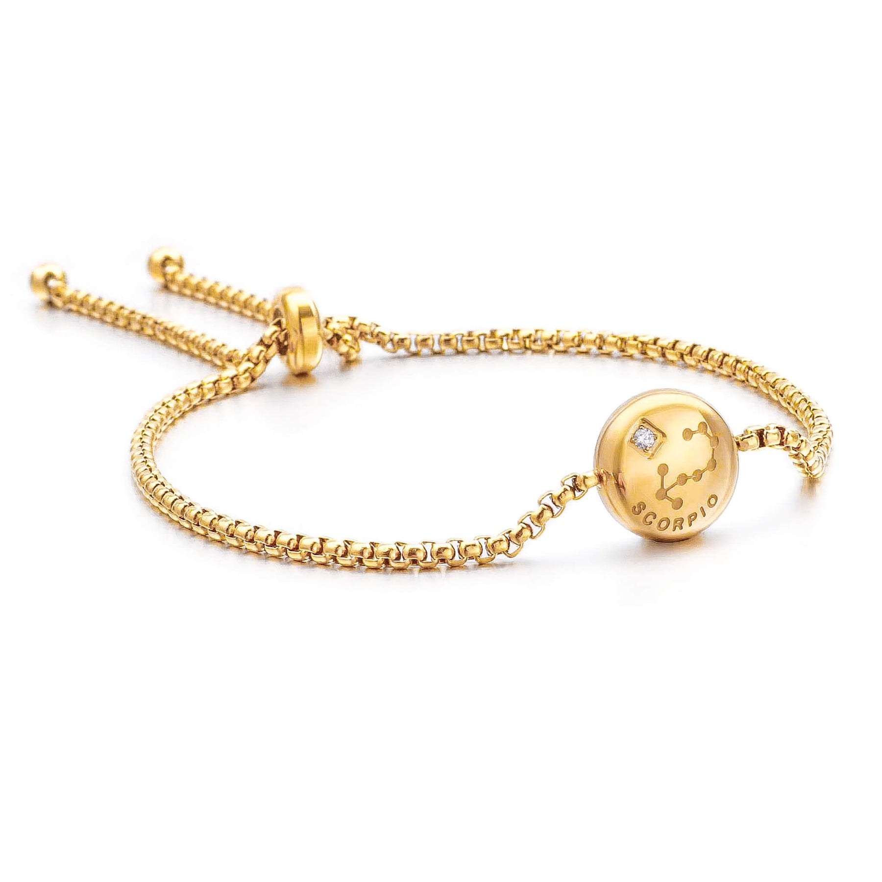 Pulseira Zodíaco (Banhado a Ouro)