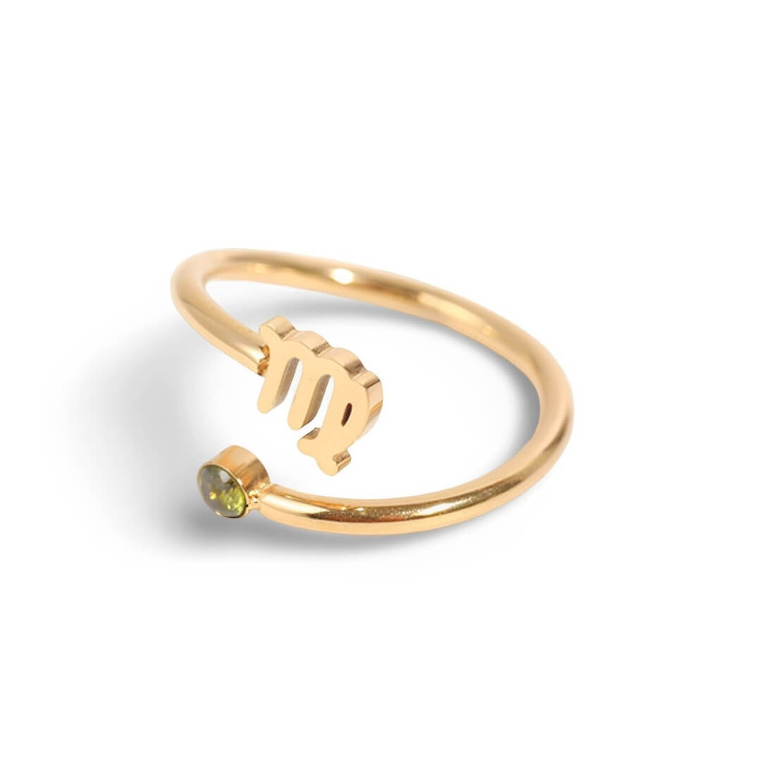 Anel Zodíaco (Banhado à Ouro 18K)