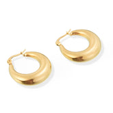 Brinco Argola Moon (Banhado a Ouro)