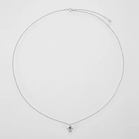 Colar Hamsá Mão de Fátima Zircônia (Banhado a Ouro 18K)