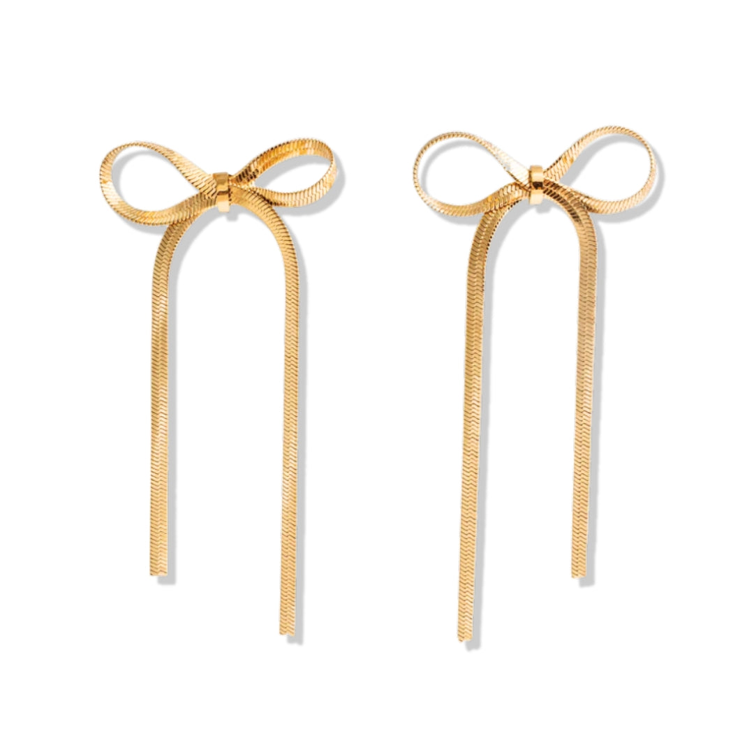 Brinco Laço Céline (Banhado a Ouro)