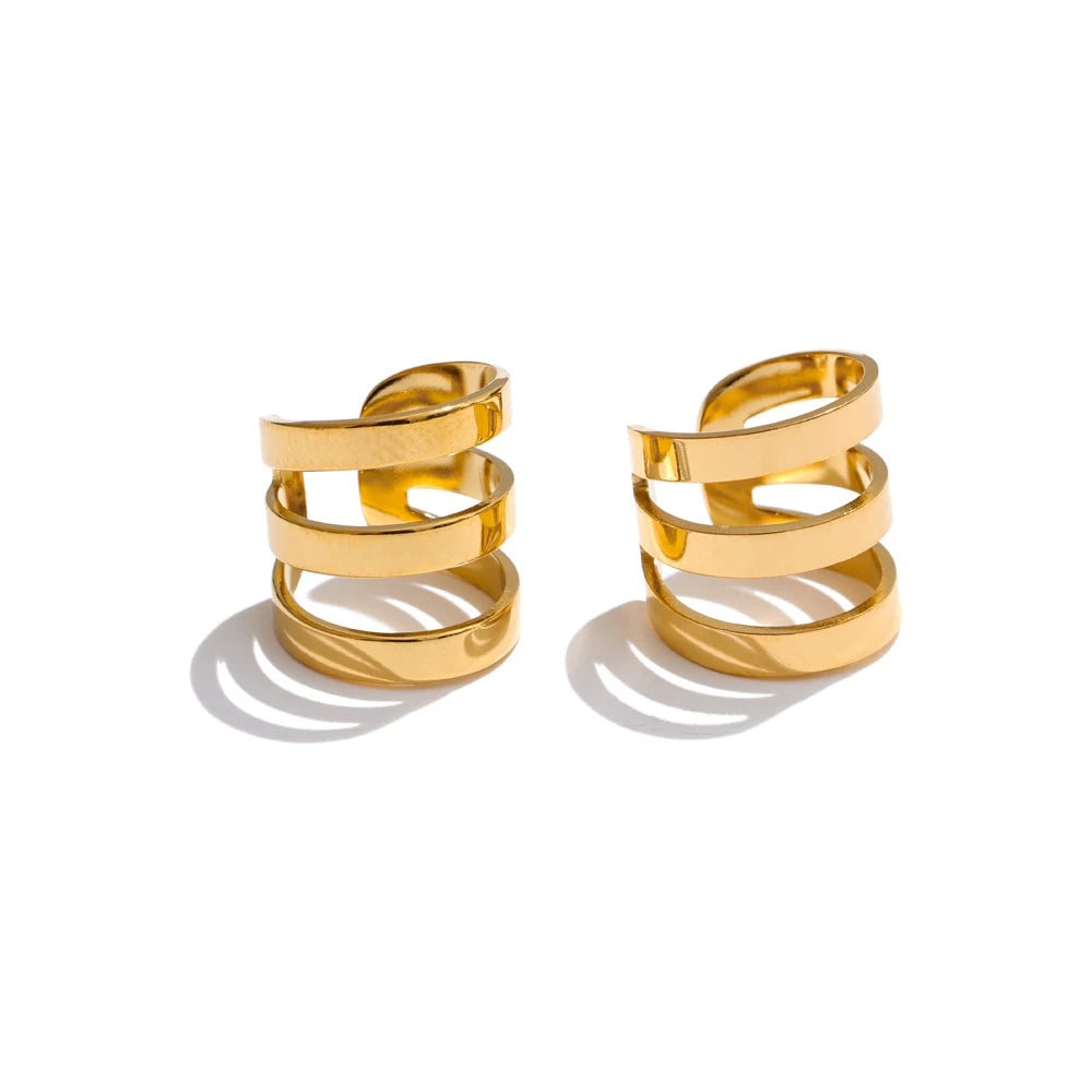 Brinco Earcuff Camille (Banhado a Ouro)