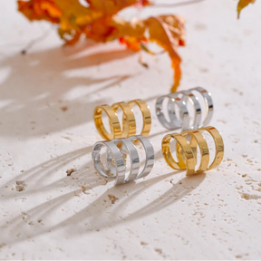 Brinco Earcuff Camille (Banhado a Ouro)