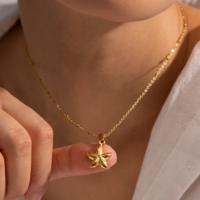 Colar Estrela do Mar (Banhado a Ouro 18K)
