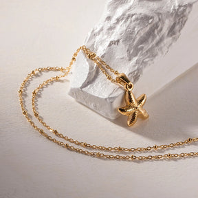 Colar Estrela do Mar (Banhado a Ouro 18K)