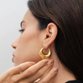 Brinco Argola Bold Nolita (Banhado à Ouro 18K)