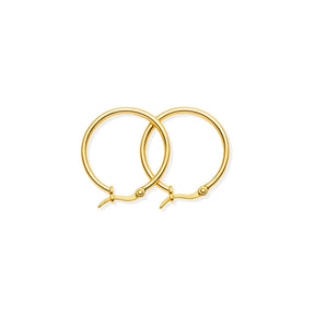 Brinco Argola Clássica (Banhado a Ouro)