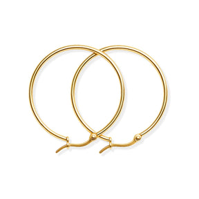 Brinco Argola Clássica (Banhado a Ouro)
