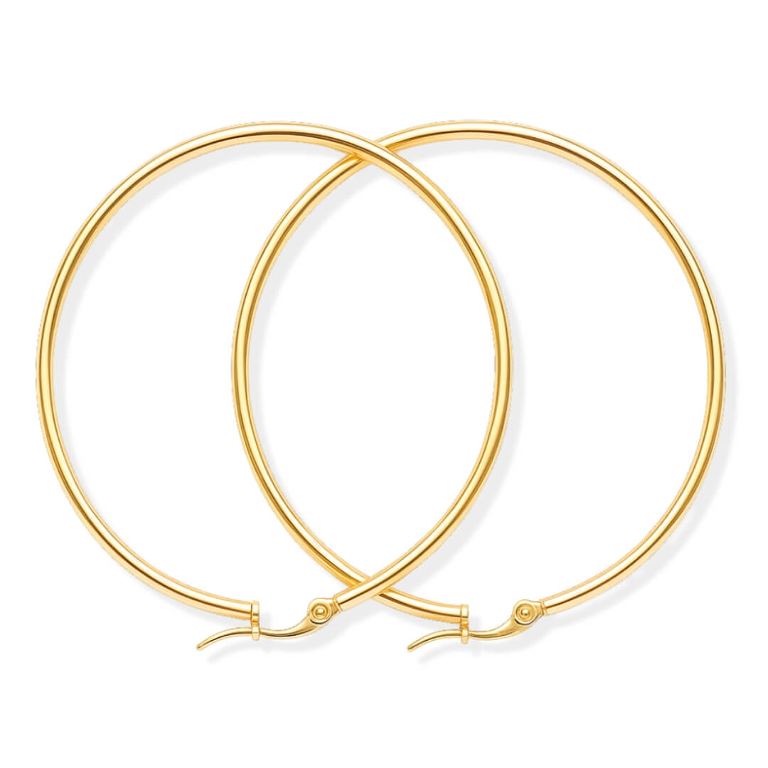 Brinco Argola Clássica (Banhado a Ouro)