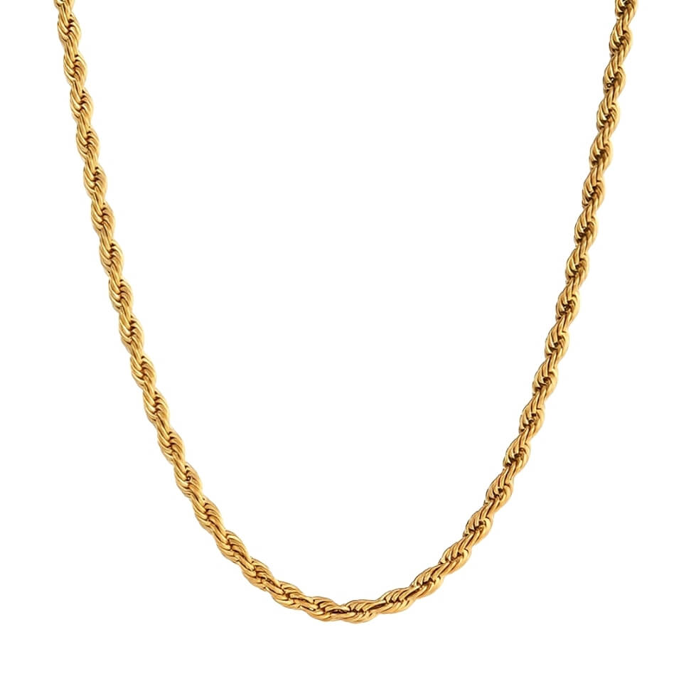 Colar Corda Baiana (Banhado a Ouro 18K)