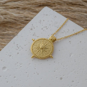 Colar Sol Divino (Banhado a Ouro 18K)