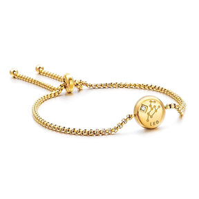 Pulseira Zodíaco (Banhado a Ouro)