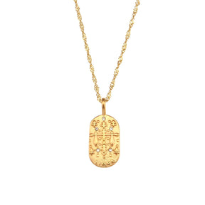 Colar Zodíaco Corrente Trançada (Banhado a Ouro 18K)