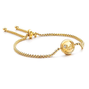 Pulseira Zodíaco (Banhado a Ouro)
