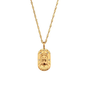 Colar Zodíaco Corrente Trançada (Banhado a Ouro 18K)