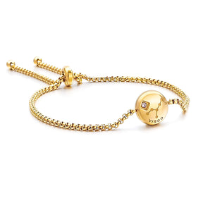 Pulseira Zodíaco (Banhado a Ouro)