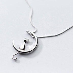 Colar Gato Luna (Prata 925)